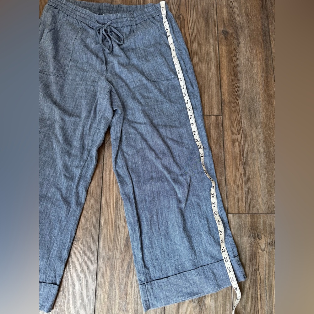 LOFT Drawstring Wide-Leg Pants - Picture 3 of 8
